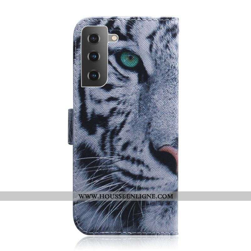 Housse Samsung Galaxy S22 5G Face de Tigre
