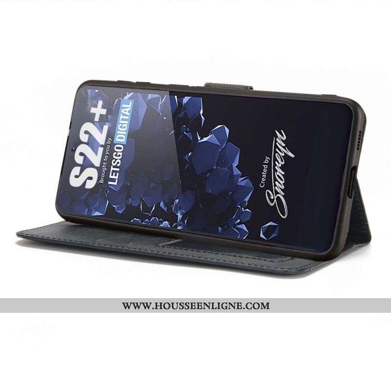 Housse Samsung Galaxy S22 5G Texturée avec Coque Détachable