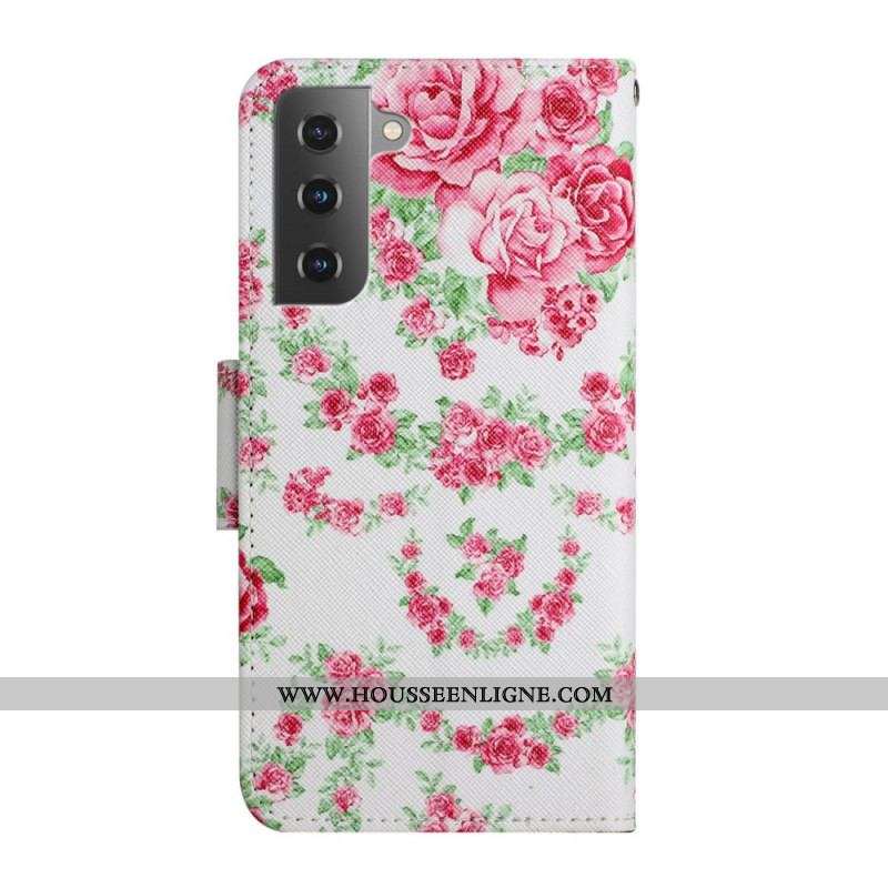 Housse Samsung Galaxy S22 Plus 5G Fleurs Liberty Royal