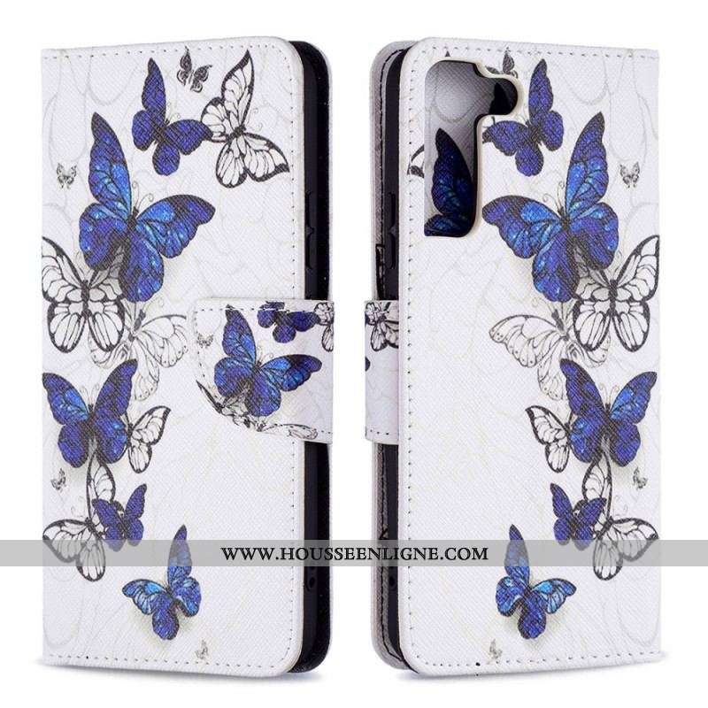 Housse Samsung Galaxy S22 Plus 5G Papillons Rois