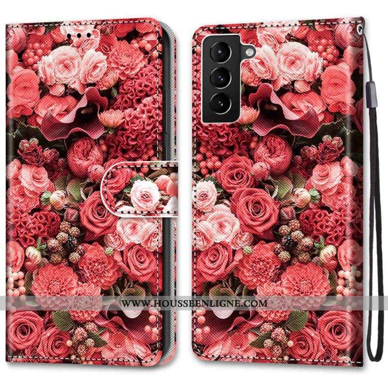Housse Samsung Galaxy S22 Plus 5G Romance Florale