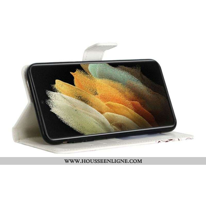 Housse Samsung Galaxy S22 Ultra 5G Vol de Papillons
