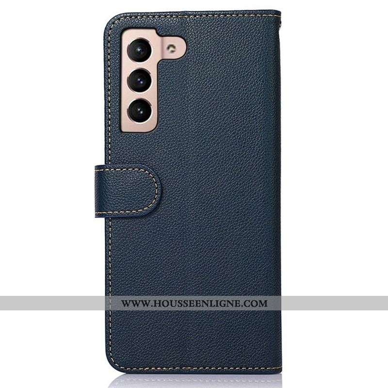 Housse Samsung Galaxy S23 5G Style Litchi RFID KHAZNEH