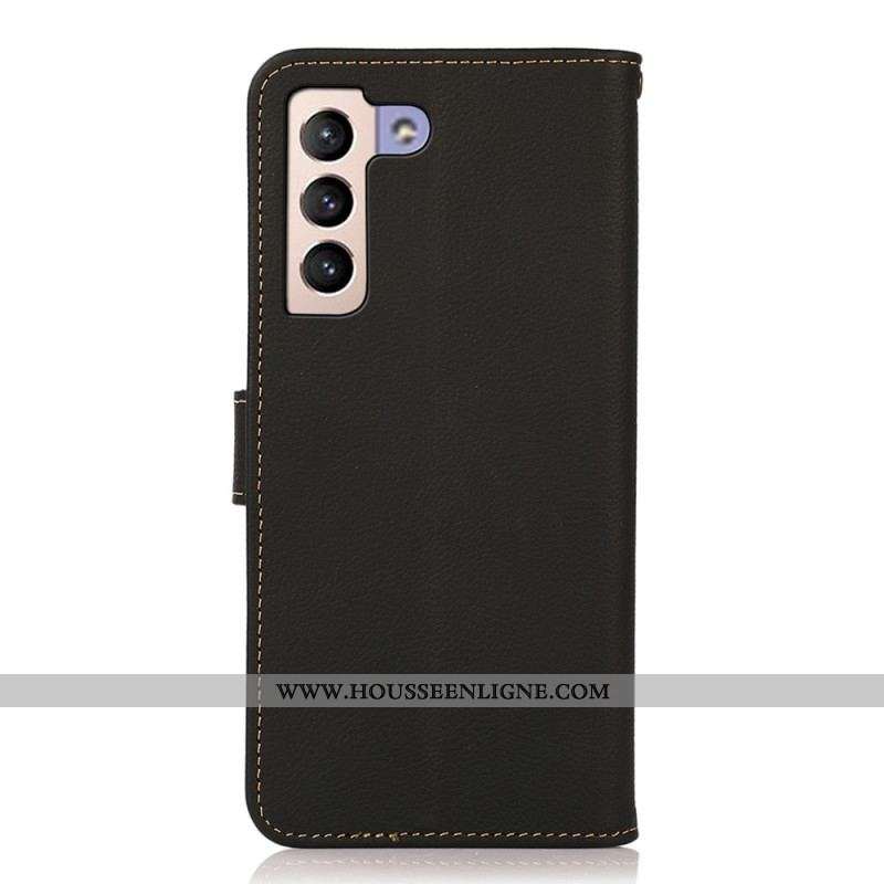 Housse Samsung Galaxy S23 Plus 5G Cuir Véritable KHAZNEH RFID