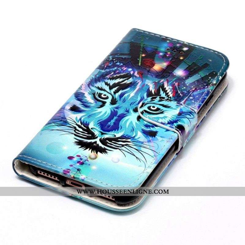 Housse Samsung Galaxy S23 Plus 5G Le Tigre avec Lanière