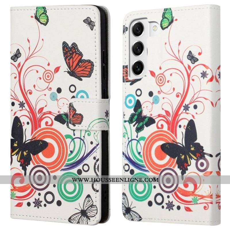 Housse Samsung Galaxy S23 Plus 5G Merveilleux Papillons
