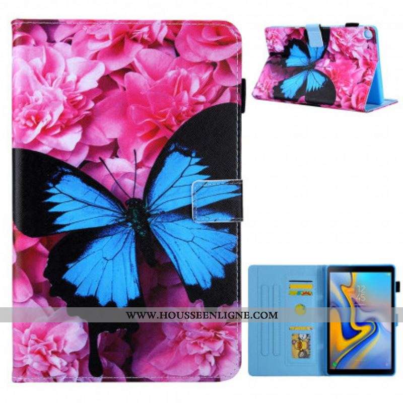 Housse Samsung Galaxy Tab A7 (2020) Papillon Floral