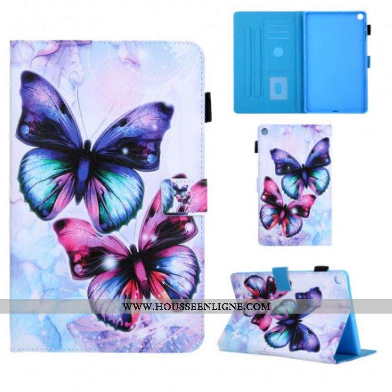 Housse Samsung Galaxy Tab A7 (2020)) Papillons Enchantés