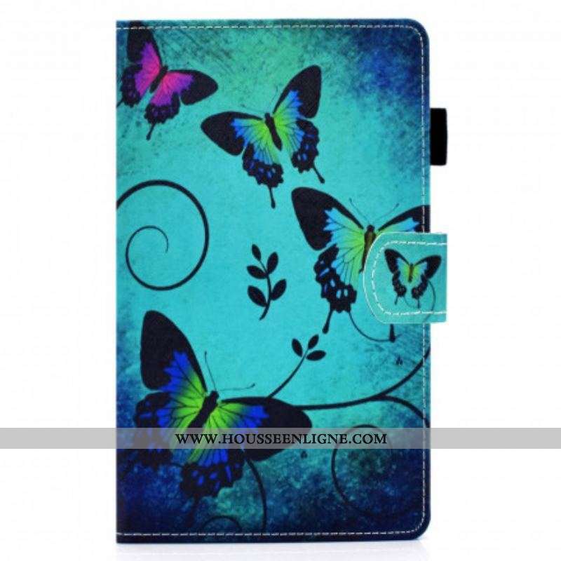 Housse Samsung Galaxy Tab A7 (2020) Papillons Uniques