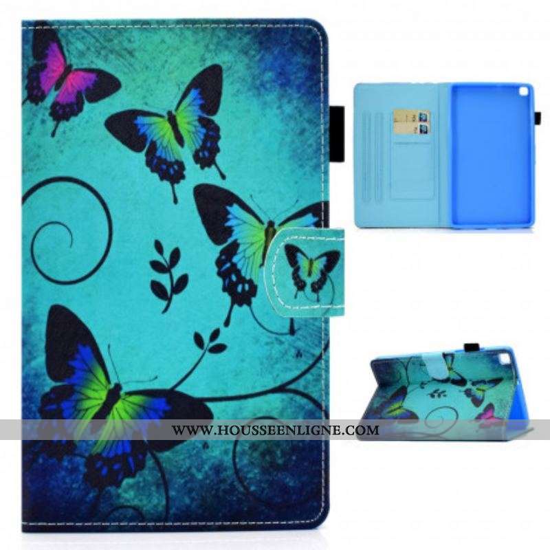 Housse Samsung Galaxy Tab A7 (2020) Papillons Uniques