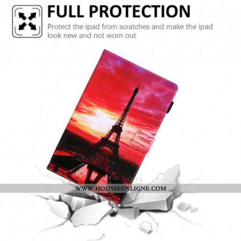 Housse Samsung Galaxy Tab A7 (2020) Sunset Tour Eiffel