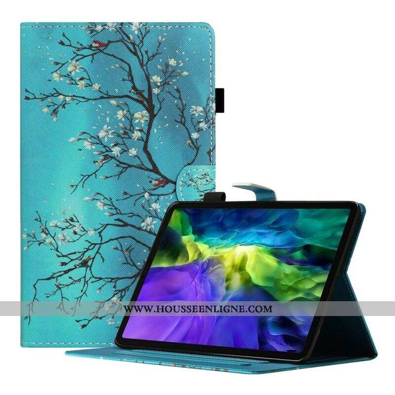 Housse Samsung Galaxy Tab A7 Lite Branches Fleuries