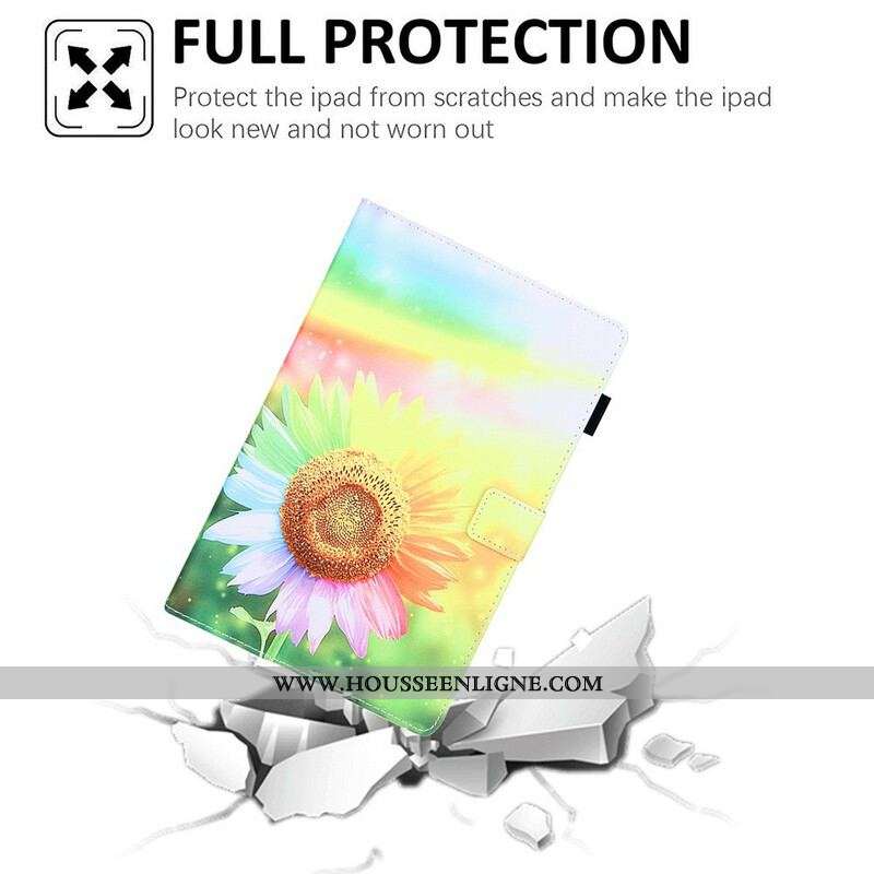 Housse Samsung Galaxy Tab A7 Lite Fleurs au Soleil