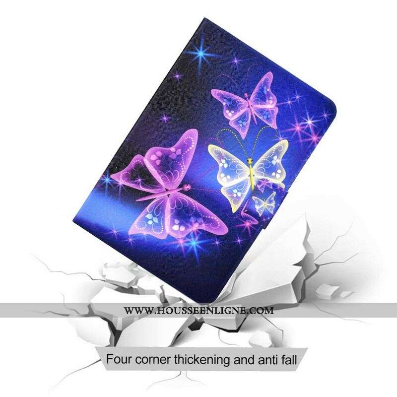 Housse Samsung Galaxy Tab A7 Lite Féérie Papillons