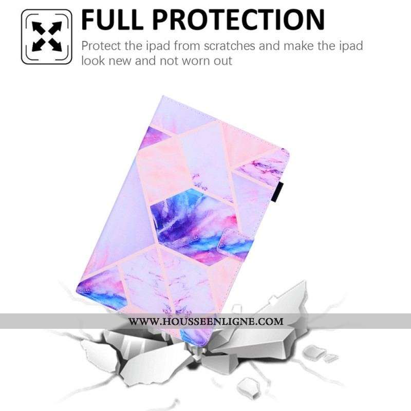 Housse Samsung Galaxy Tab A8 (2021) Marbre Géométrie Design