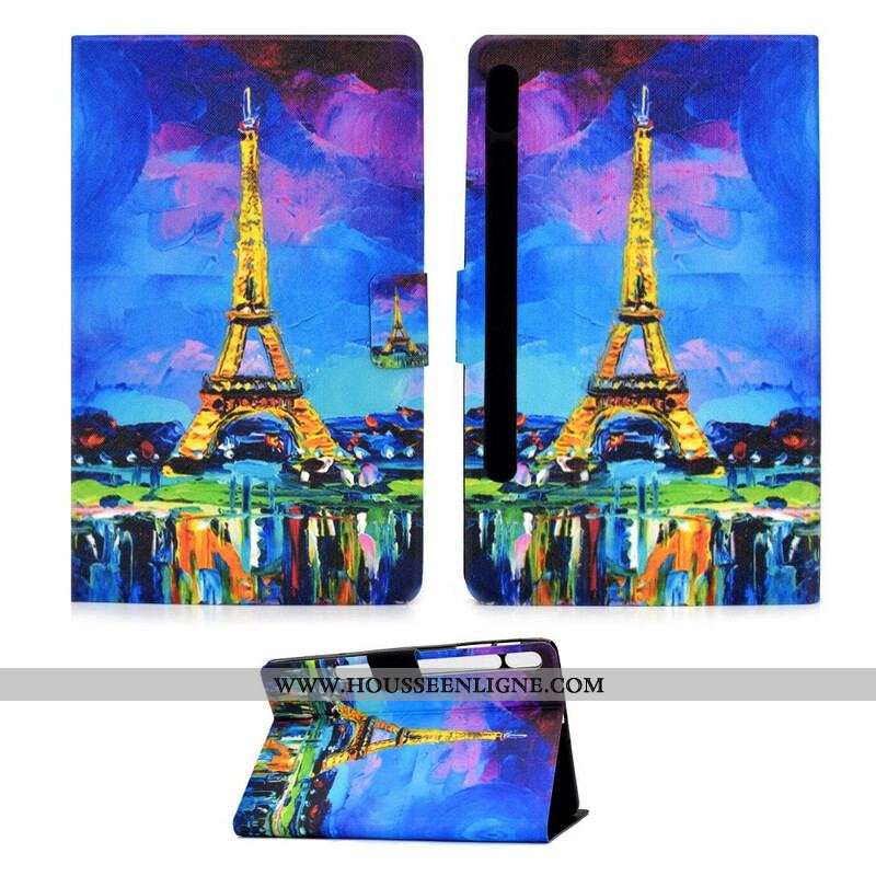 Housse Samsung Galaxy Tab S8 / Tab S7 Tour Eiffel