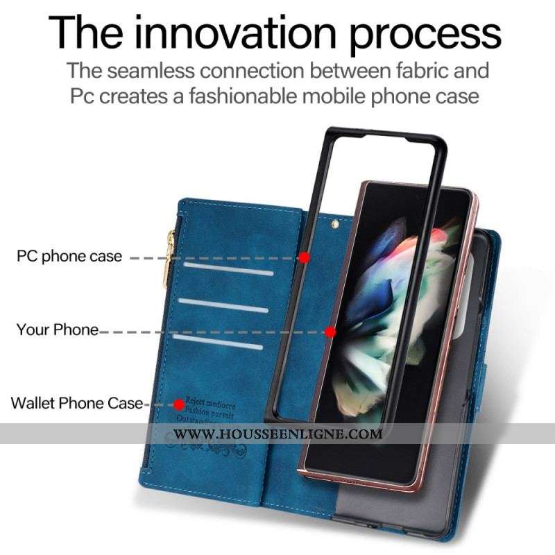 Housse Samsung Galaxy Z Fold 3 5G avec Porte-Monnaie