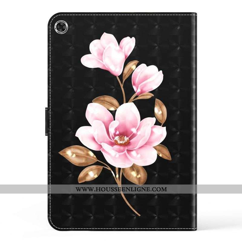 Housse Simili Cuir Samsung Galaxy Tab A8 (2021) Fleurs d'Arbre