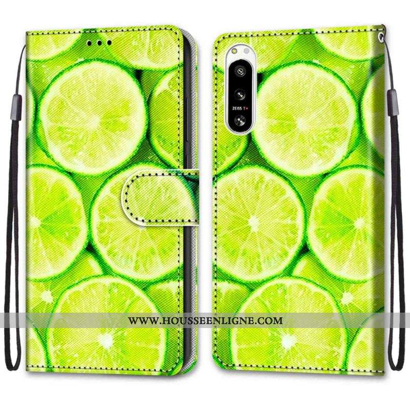 Housse Sony Xperia 5 IV Citrons Verts