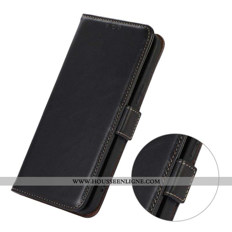 Housse Sony Xperia 5 IV Véritable Cuir Fonction RFID