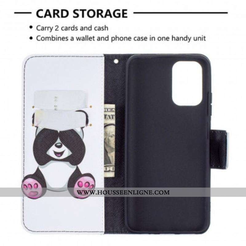 Housse Xiaomi Redmi Note 10/10S/Poco M5s Panda Fun