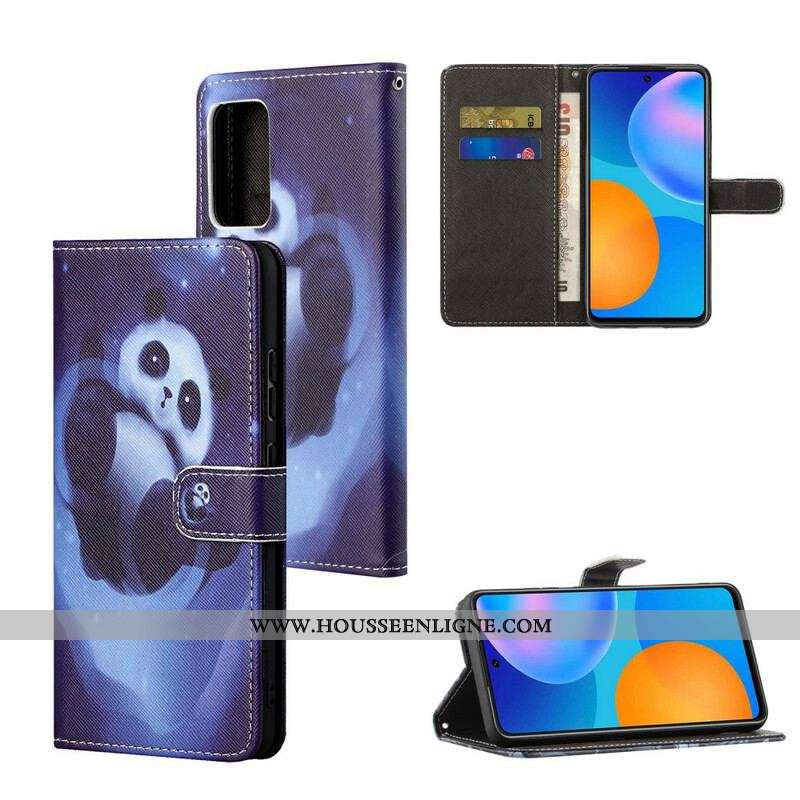 Housse Xiaomi Redmi Note 10 5G / Poco M3 Pro 5G Panda Space à Lanière