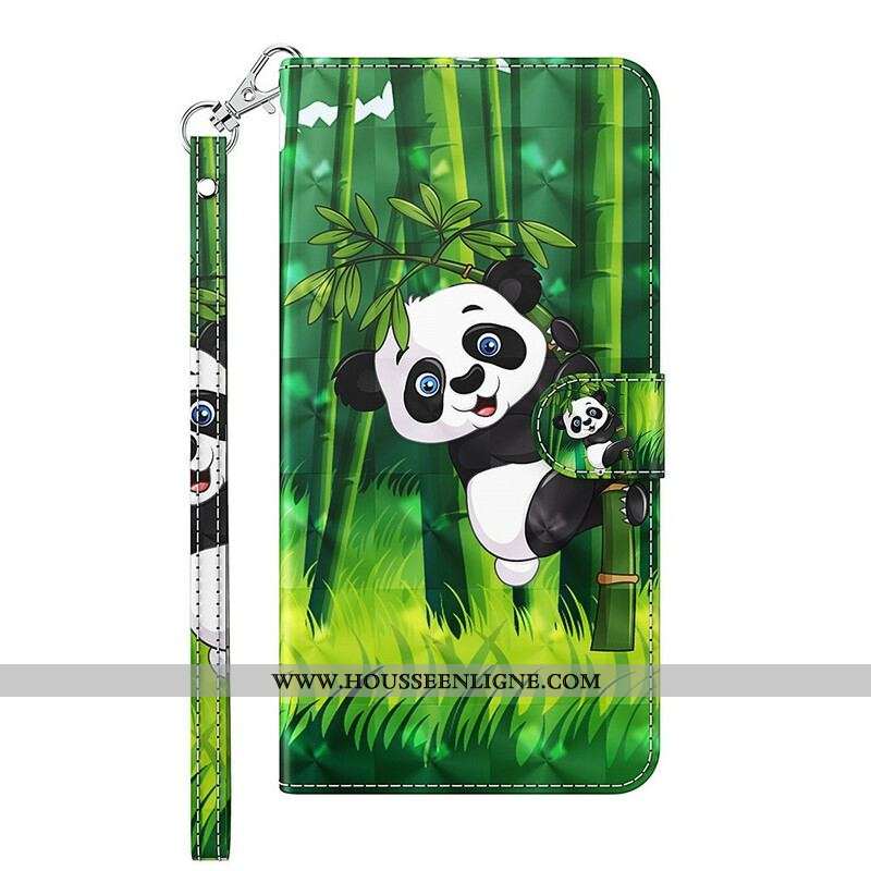 Housse Xiaomi Redmi Note 10 5G / Poco M3 Pro 5G Panda et Bambou