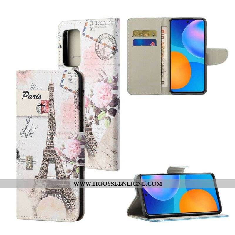 Housse Xiaomi Redmi Note 10 5G / Poco M3 Pro 5G Tour Eiffel Rétro