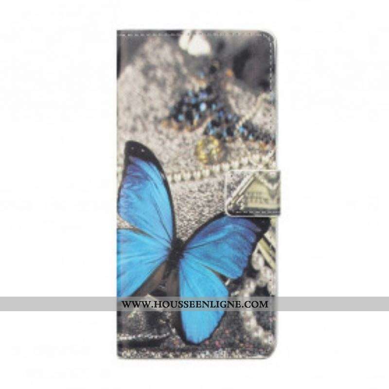 Housse Xiaomi Redmi Note 10 Pro Papillon Bleu
