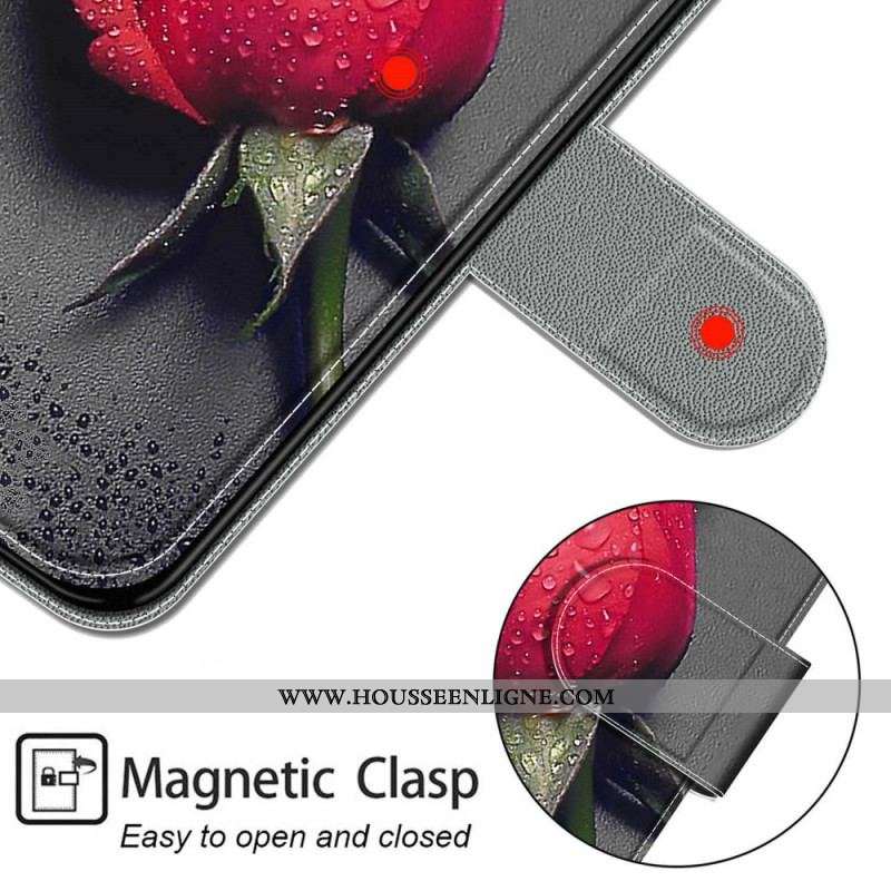 Housse Xiaomi Redmi Note 10 Pro Roses avec Lanière