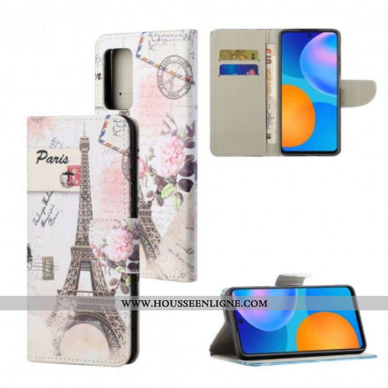 Housse Xiaomi Redmi Note 10 Pro Tour Eiffel Rétro