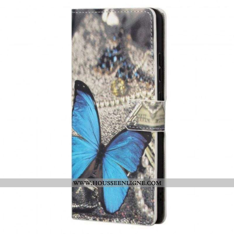 Housse Xiaomi Redmi Note 11 / 11s Papillon Bleu