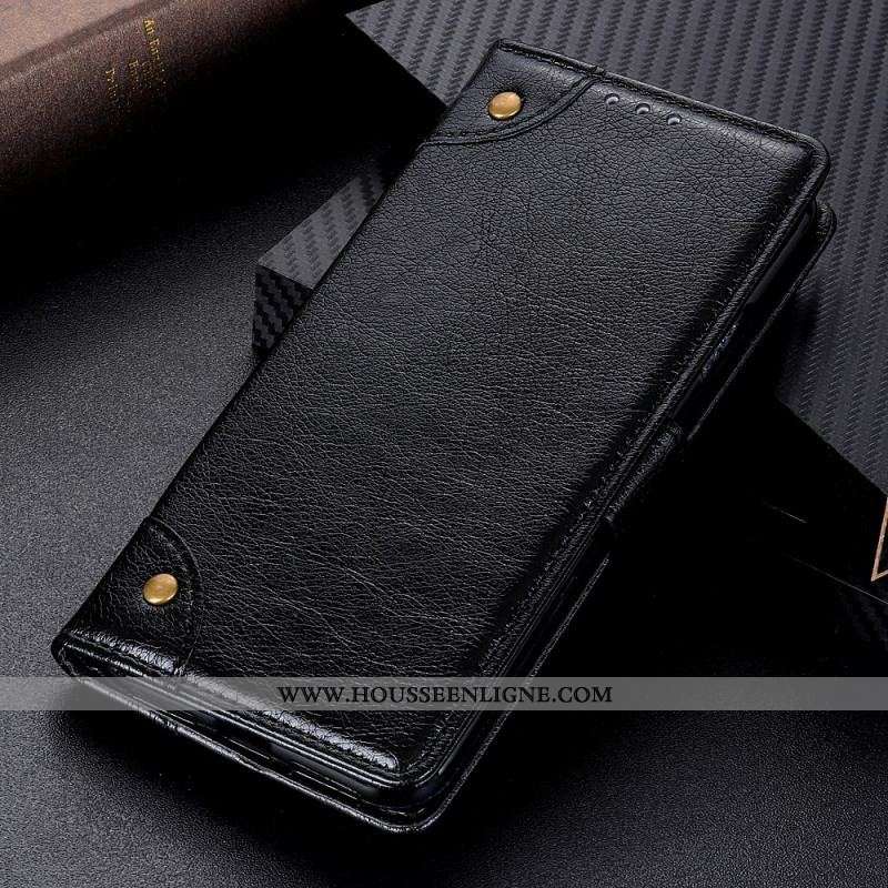 Housse Xiaomi Redmi Note 11 Pro / Note 11 Pro 5G Style Cuir Nappa Rivets Vintage