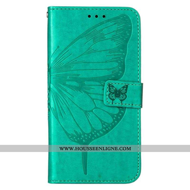 Housse Xiaomi Redmi Note 11 Pro Plus 5G Papillon Design avec Lanière
