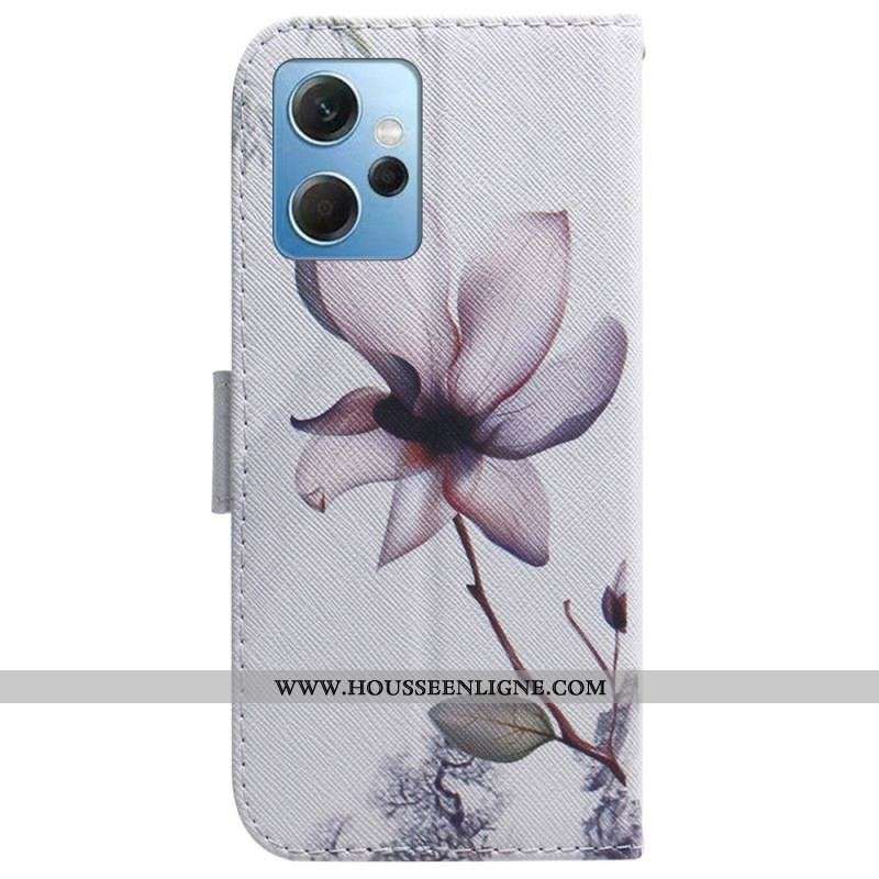 Housse Xiaomi Redmi Note 12 4G Fleur Rose