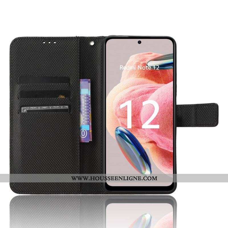 Housse Xiaomi Redmi Note 12 4G Simili Cuir Stylé à Lanière