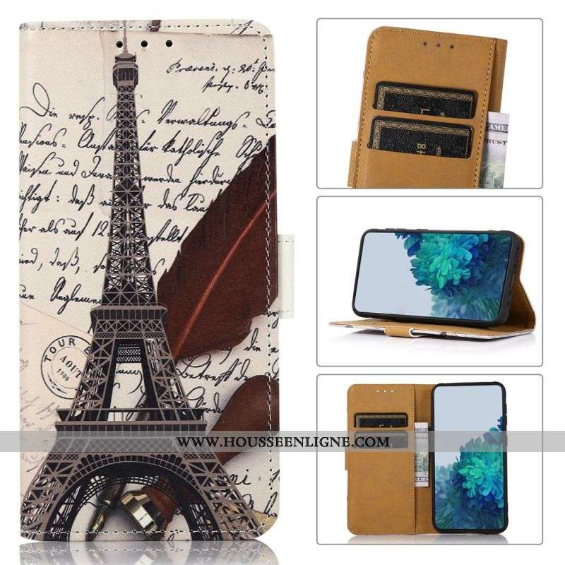 Housse Xiaomi Redmi Note 12 4G Tour Eiffel du Poète