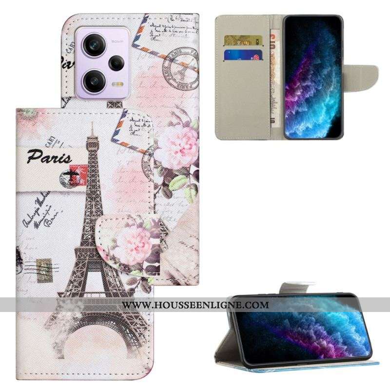 Housse Xiaomi Redmi Note 12/Poco X5 5G Tour Eiffel