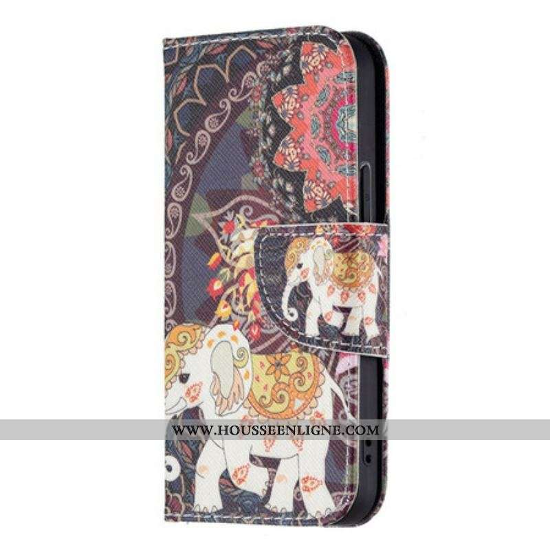 Housse iPhone 13 Mini Éléphant Indien