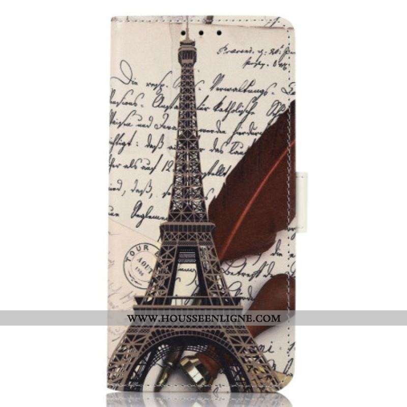 Housse iPhone 14 Pro Max Tour Eiffel du Poète