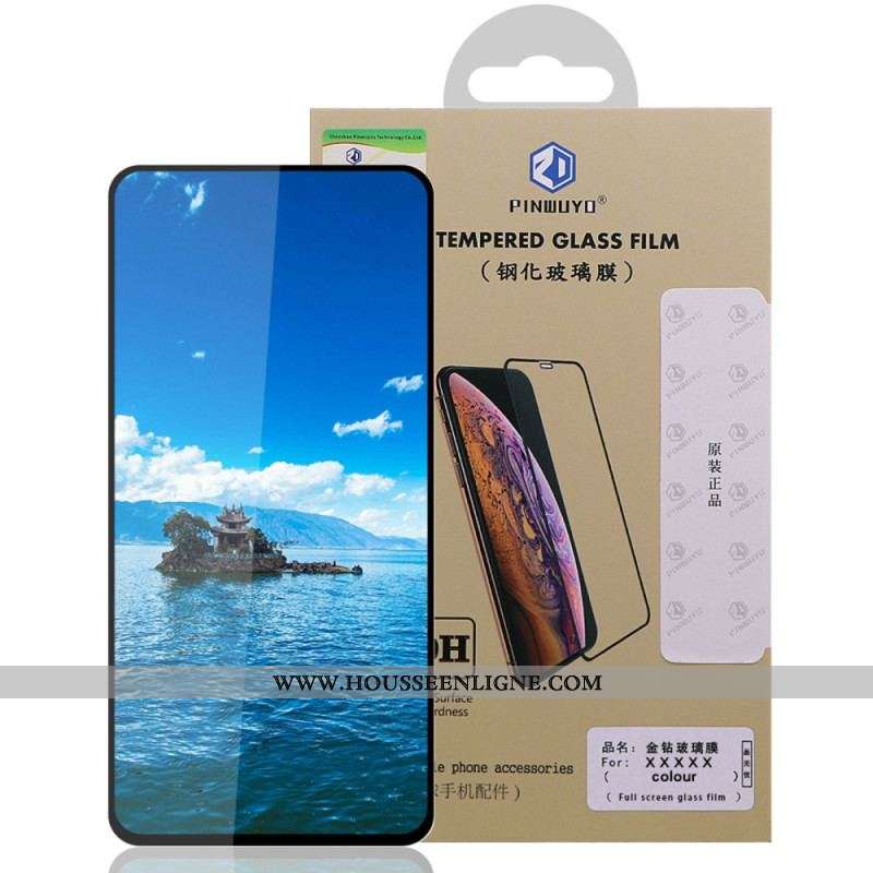 Protection en verre trempé Contours Noirs pour Xiaomi 13 PINWUYO