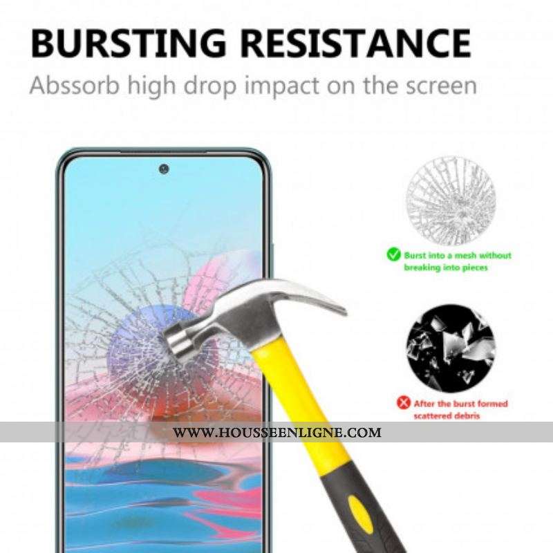 Protection en verre trempé pour l’écran du Xiaomi Redmi Note 10/10S/Poco M5s