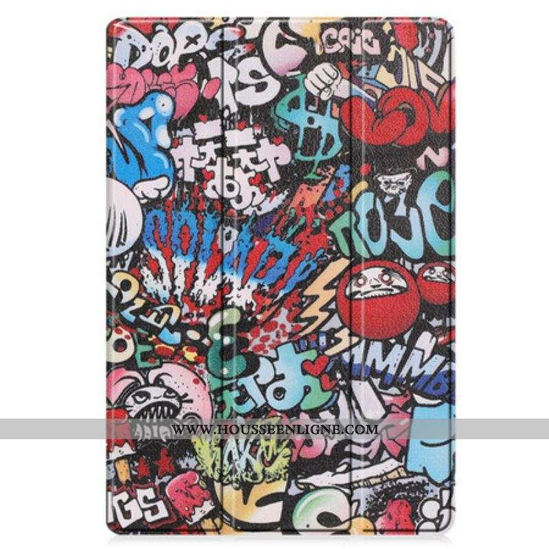 Smart Case Samsung Galaxy Tab S8 Plus / S7 Plus Renforcée graffitis