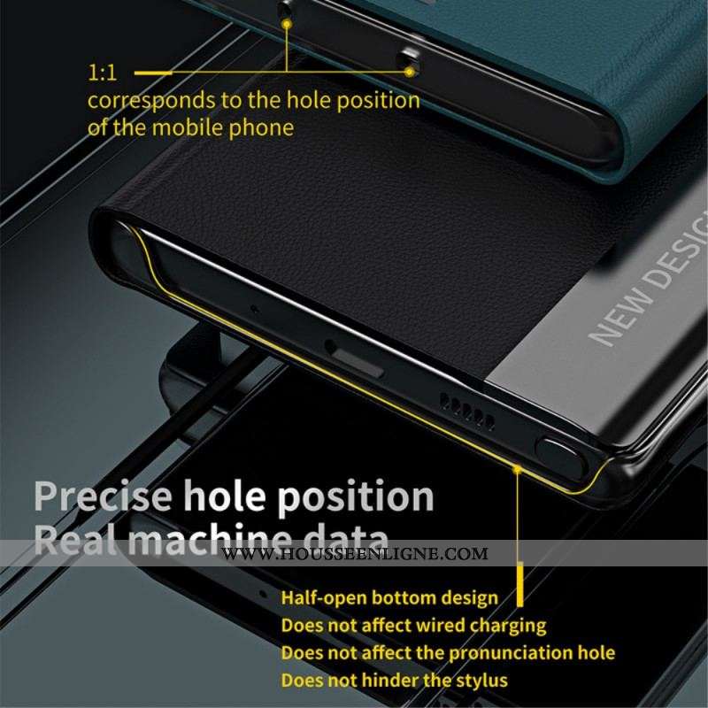 View Cover Samsung Galaxy S21 Ultra 5G Simili Cuir New Design
