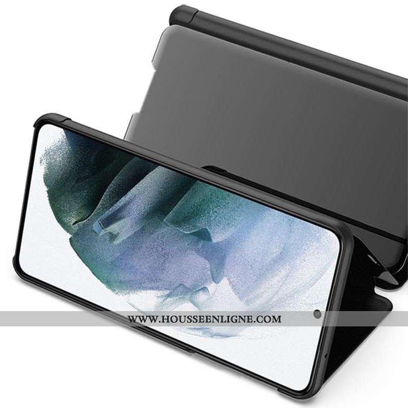 View Cover Samsung Galaxy S22 Ultra 5G Miroir et Simili Cuir