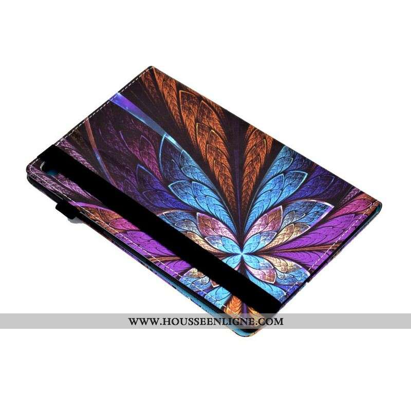 Étui Samsung Galaxy Tab A7 Lite Fleur Abstraite