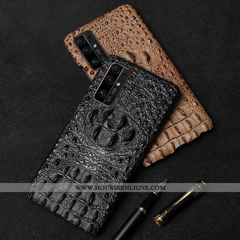 Coque Honor 30 Protection Personnalité Business Incassable Crocodile Téléphone Portable Noir