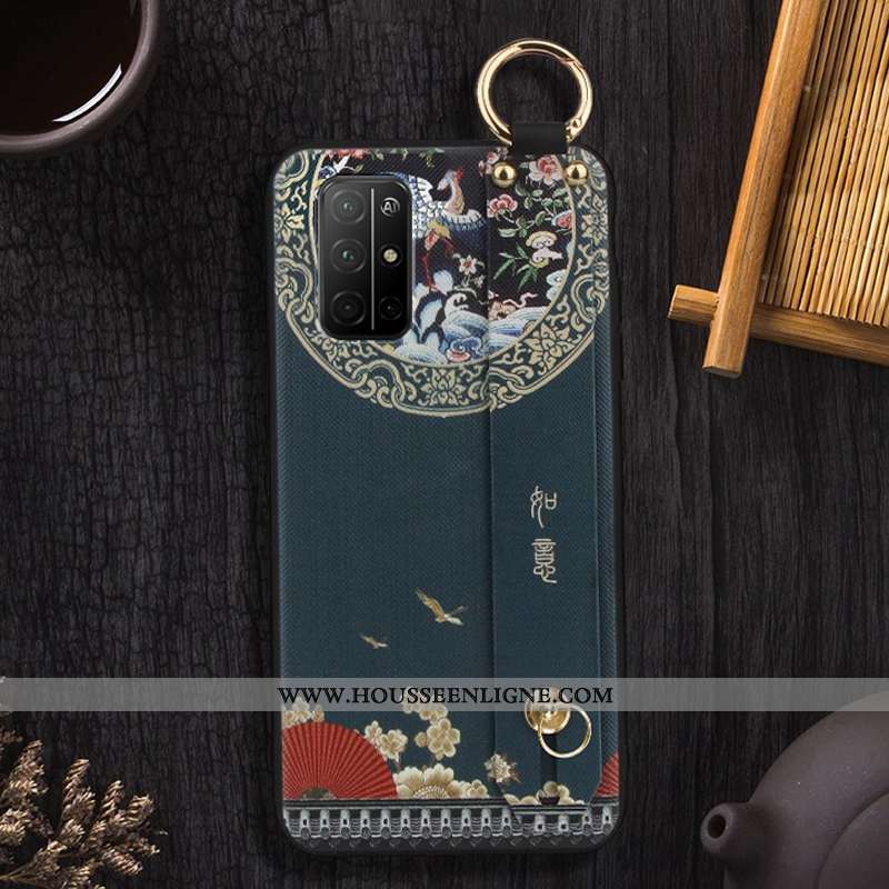Coque Honor 30s Protection Ornements Suspendus Étui Incassable Style Chinois Téléphone Portable Vert