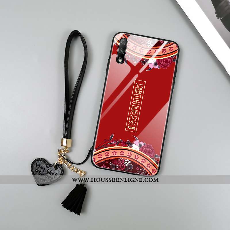 Coque Honor 9x Imprimé Protection Téléphone Portable Verre Palais Incassable Rouge