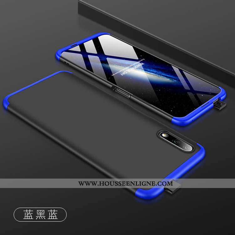 Coque Honor 9x Mode Délavé En Daim Incassable Simple Membrane Rose Téléphone Portable